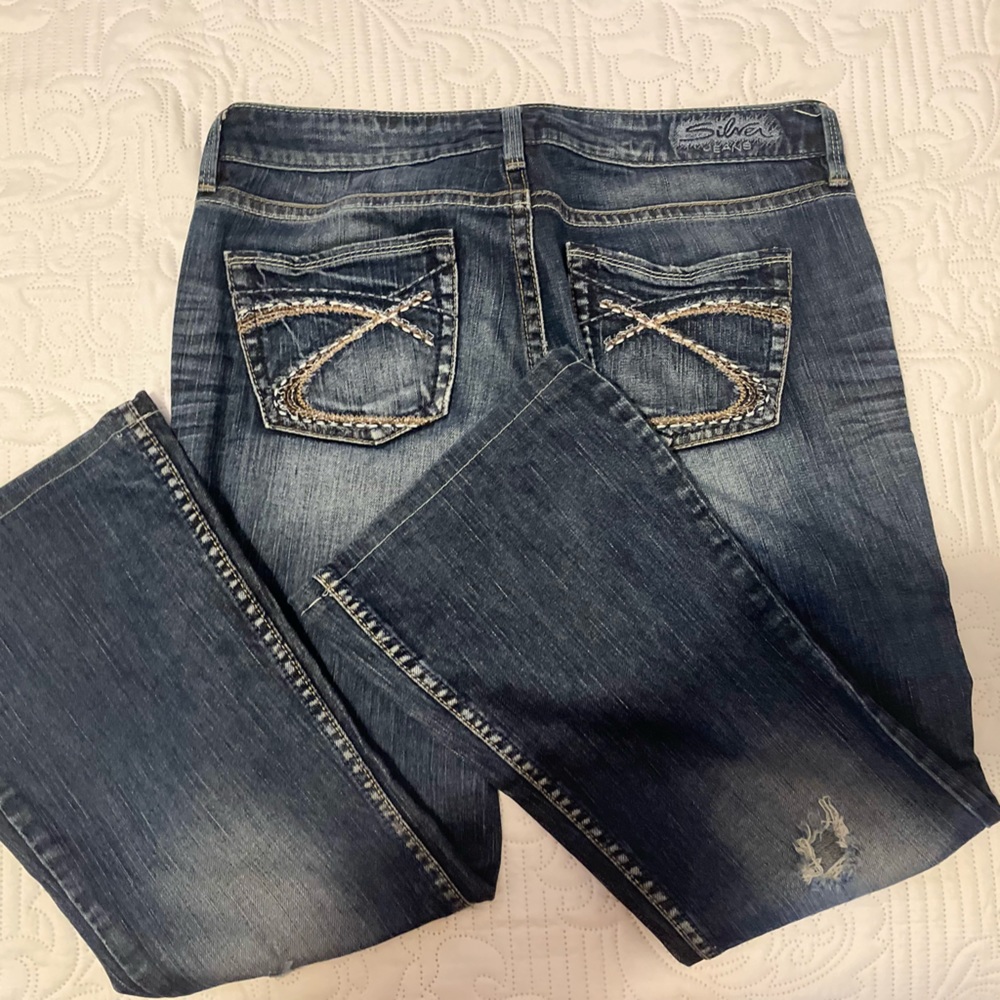 Silver Jeans. Altered to 30” inseam.